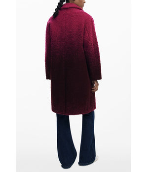 Desigual Pink Wool Women Coat