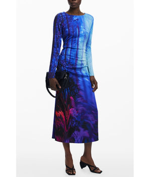 Desigual Blue Viscose Women Dress