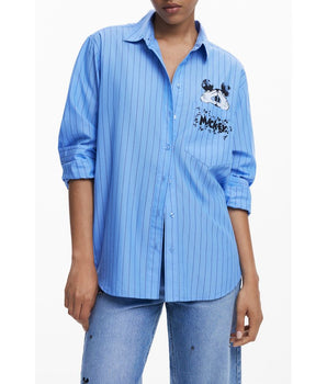 Desigual Blue Cotton Women Shirt