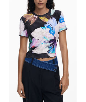 Desigual Black Polyester Women T-Shirt