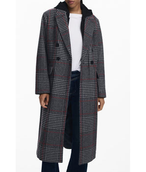 Desigual Gray Wool Women Coat