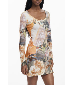 Desigual Beige Polyester Women Dress