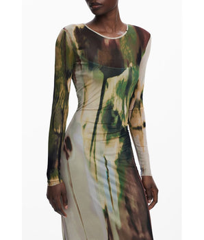Desigual Green Polyester Women Dress