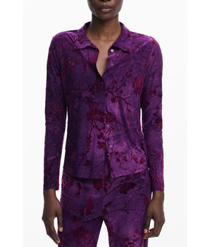 Desigual Purple Polyester Women Shirt