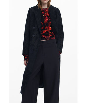 Desigual Black Polyester Women Coat