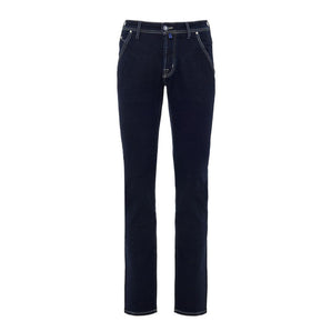 Jacob Cohen Blue Cotton Skinny Jeans