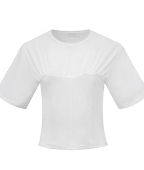 Patrizia Pepe White Cotton T-Shirt