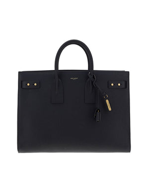Saint Laurent Black Calf Leather Bos Taurus Handbag
