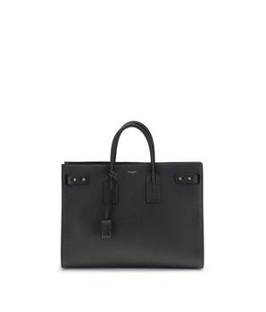 Saint Laurent Black Calf Leather Bos Taurus Handbag