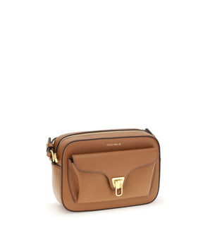 Coccinelle Brown Calf Leather Bos Taurus Shoulder Bag