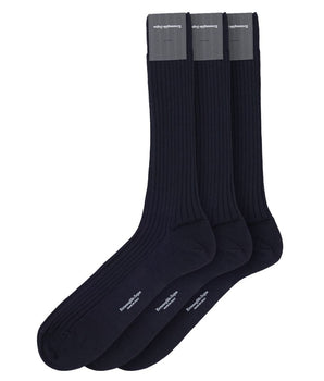 ZEGNA Navy Blue Wool Socks