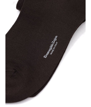 ZEGNA Brown Wool Socks