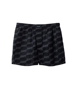 Balenciaga Black Cotton Bermuda Shorts