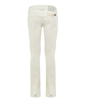 Jacob Cohen White Cotton Skinny Jeans