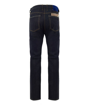 Jacob Cohen Blue Polyester Tapered Jeans