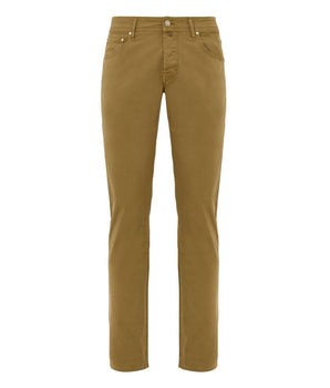 Jacob Cohen Yellow Cotton Skinny Pants