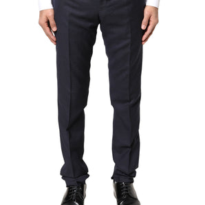Dolce & Gabbana Gray Wool Formal Dress Men Trousers Pants