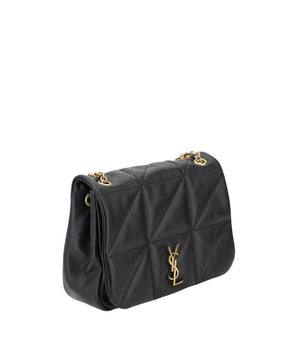 Saint Laurent Black Calf Leather Bos Taurus Shoulder Bag