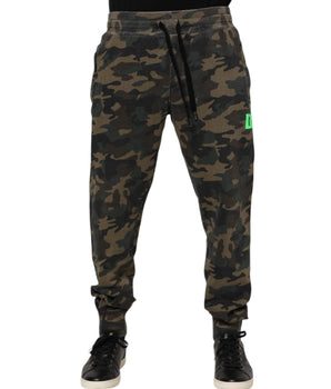 Dolce & Gabbana Multicolor Camouflage Cotton Men Jogger Pants