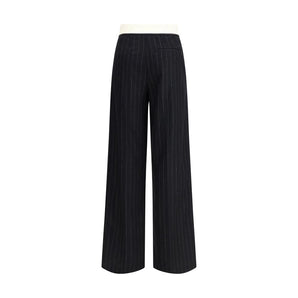 Forte_Forte Sartorial high-waisted pinstripe wool-blend Trousers