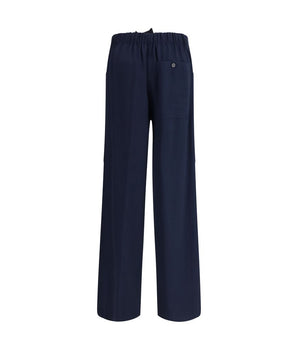 Forte_Forte Blue Cotton Casual Pants