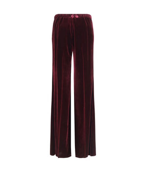 Forte_Forte Bordeaux Viscose Flared Pants