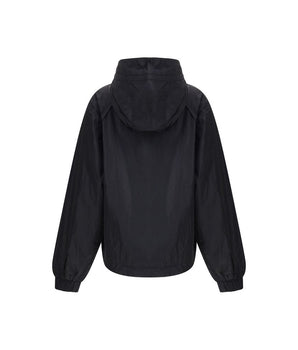 Ganni Black Nylon Shell Jacket