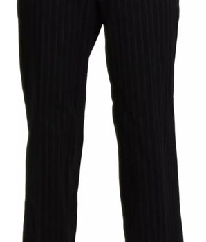 BENCIVENGA Black High Waist Straight Dress Trouser Pants