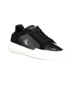 Calvin Klein Black Leather Men Sneaker