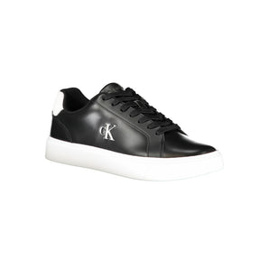 Calvin Klein Black Leather Men Sneaker