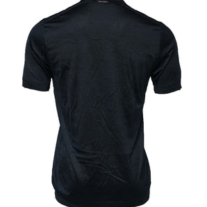 Dolce & Gabbana Blue Silk Crew Neck Short Sleeves Men T-Shirt