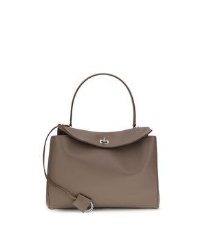 Balenciaga Gray Calf Leather Bos Taurus Shoulder Bag