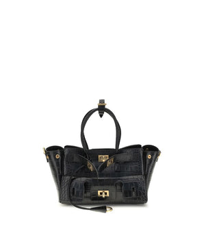 Balenciaga Black Calf Leather Bos Taurus Shoulder Bag