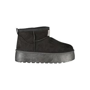 Laura Biagiotti Black Polyester Women Boot