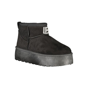 Laura Biagiotti Black Polyester Women Boot