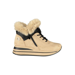 Laura Biagiotti Beige Polyester Women Sneaker