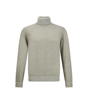 Cruciani Green Wool Turtleneck