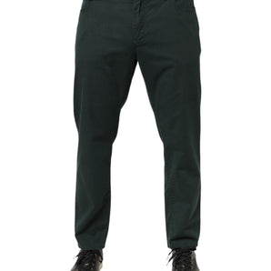 Dolce & Gabbana Green Cotton Stretch Men Loose Denim Jeans