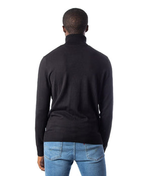 Jack Jones Black Cotton Turtleneck