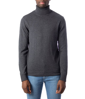 Jack Jones Gray Cotton Turtleneck