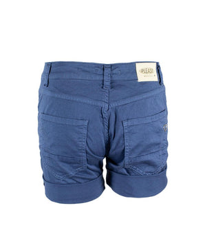 Please Blue Cotton Shorts