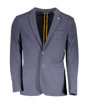 Gant Blue Cotton Jackets & Coat