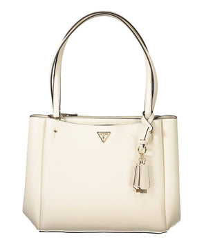 Guess Jeans White Polyethylene Handbag