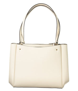 Guess Jeans White Polyethylene Handbag
