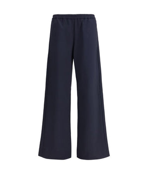 Cruna Blue Cotton Casual Pants