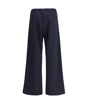 Cruna Blue Cotton Casual Pants