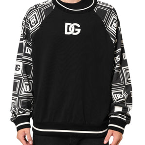 Dolce & Gabbana Black Magnificent DG Logo Sweatshirt Sweater