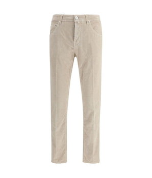 Jacob Cohen Gray Cotton Casual Pants