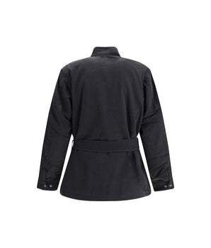 Barbour International Black Cotton Coat