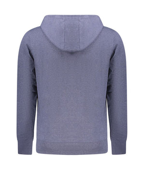 Accademia Militare Blue Cotton Men's Hooded Sweater